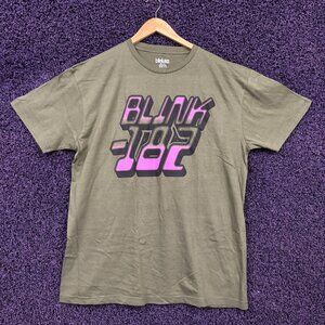 Blink-182 Gradient Spell Out Logo Pop Punk Band T-Shirt XL